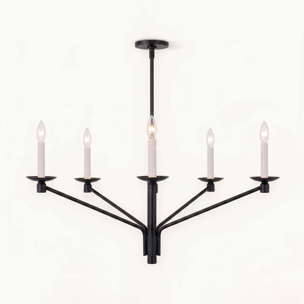 Vesper Brass Candlestick Chandelier