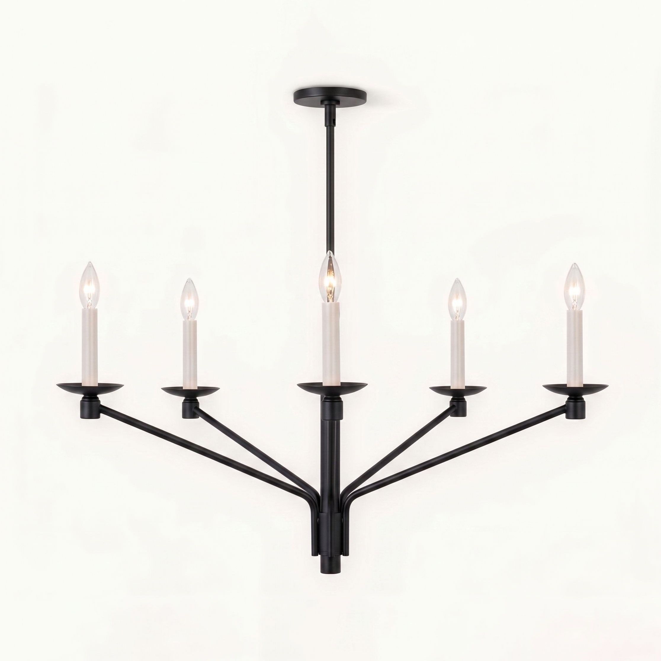 Vesper Brass Candlestick Chandelier