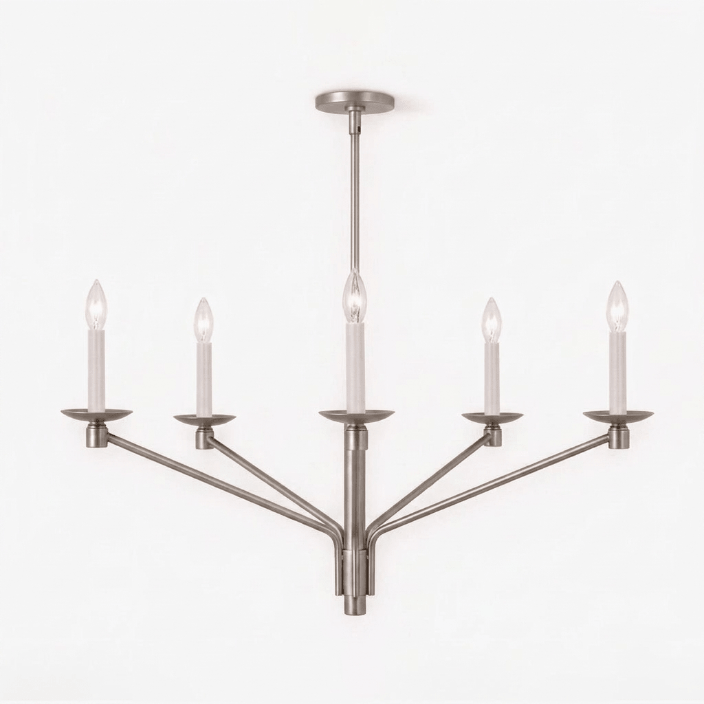 Vesper Brass Candlestick Chandelier