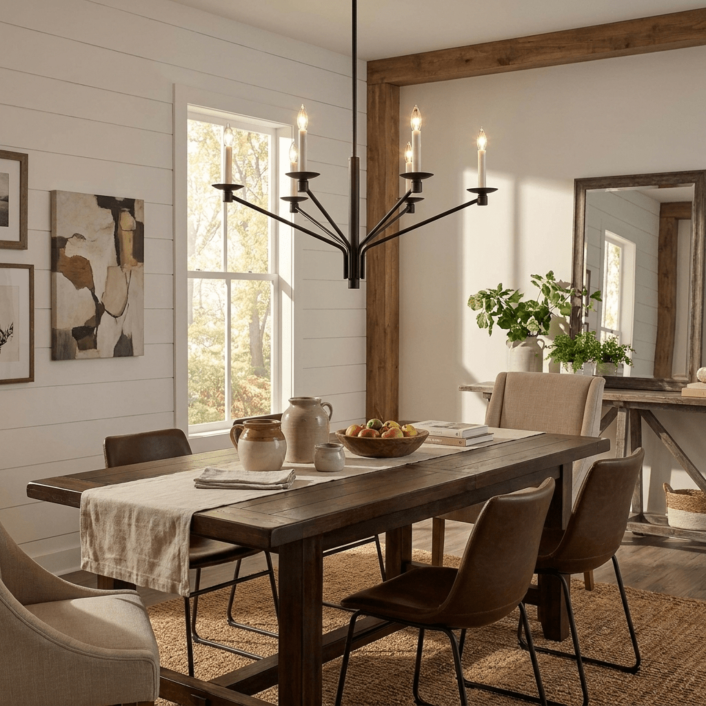Vesper Brass Candlestick Chandelier