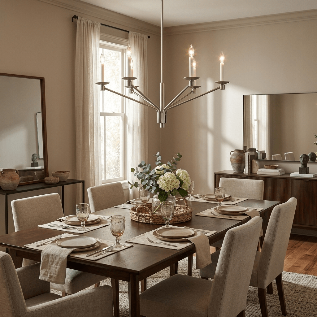 Vesper Brass Candlestick Chandelier