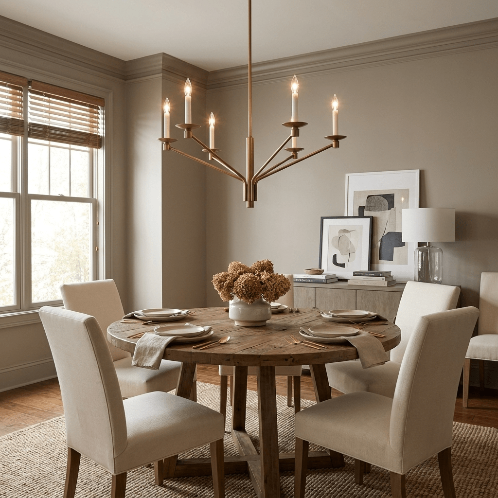 Vesper Brass Candlestick Chandelier