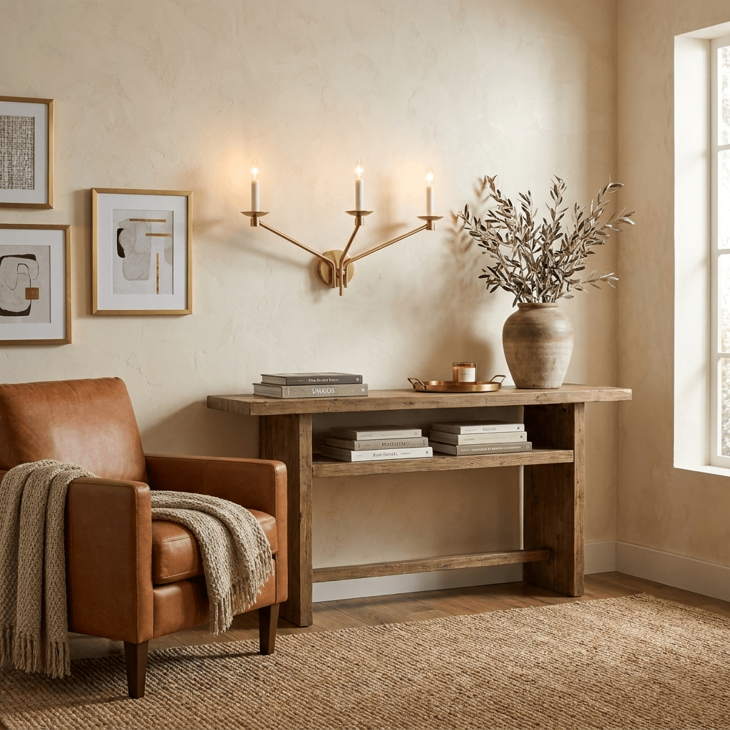 Vesper Brass Candlestick Sconce