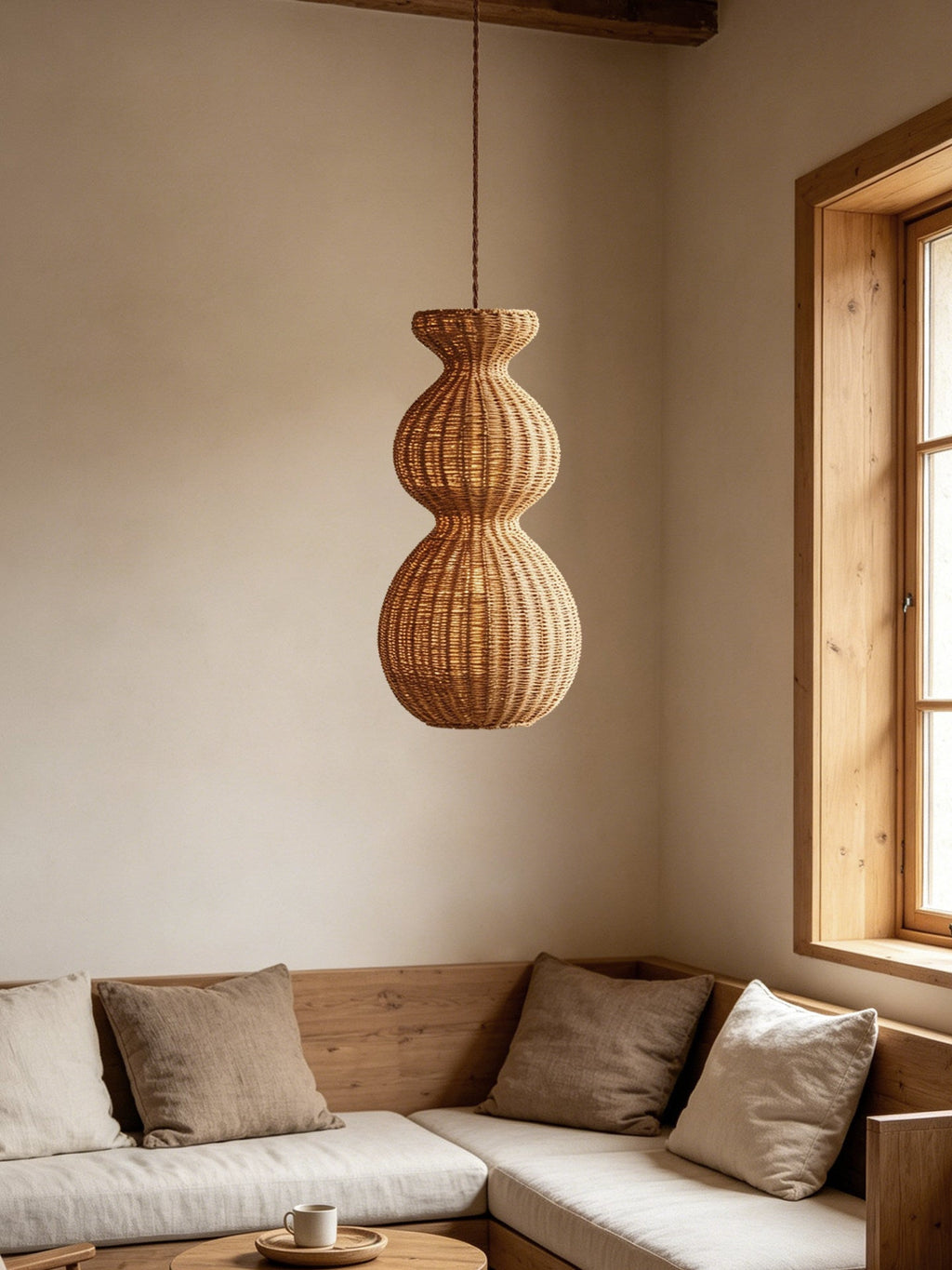Virelle Gourd Rattan Pendant
