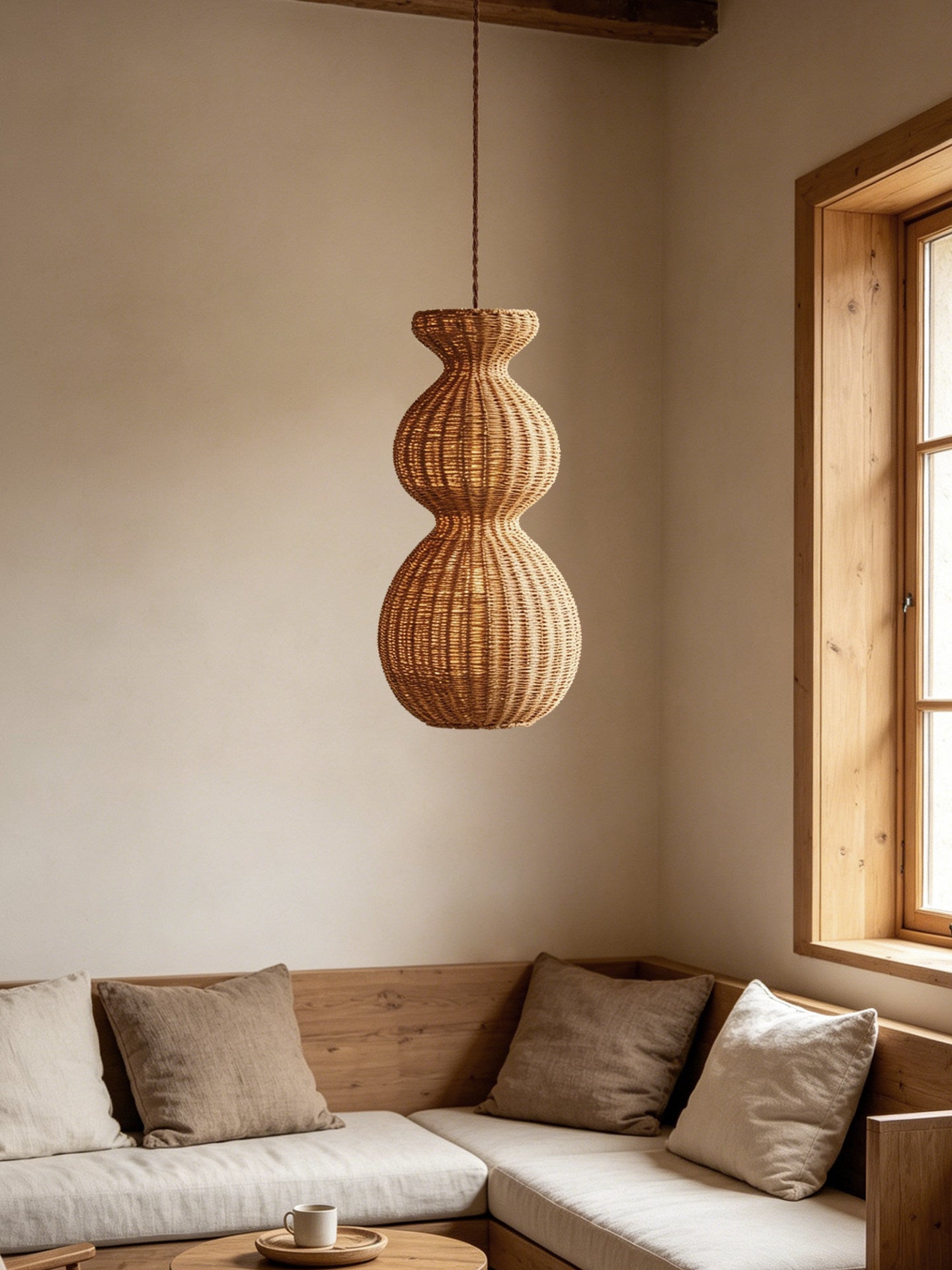Virelle Gourd Rattan Pendant