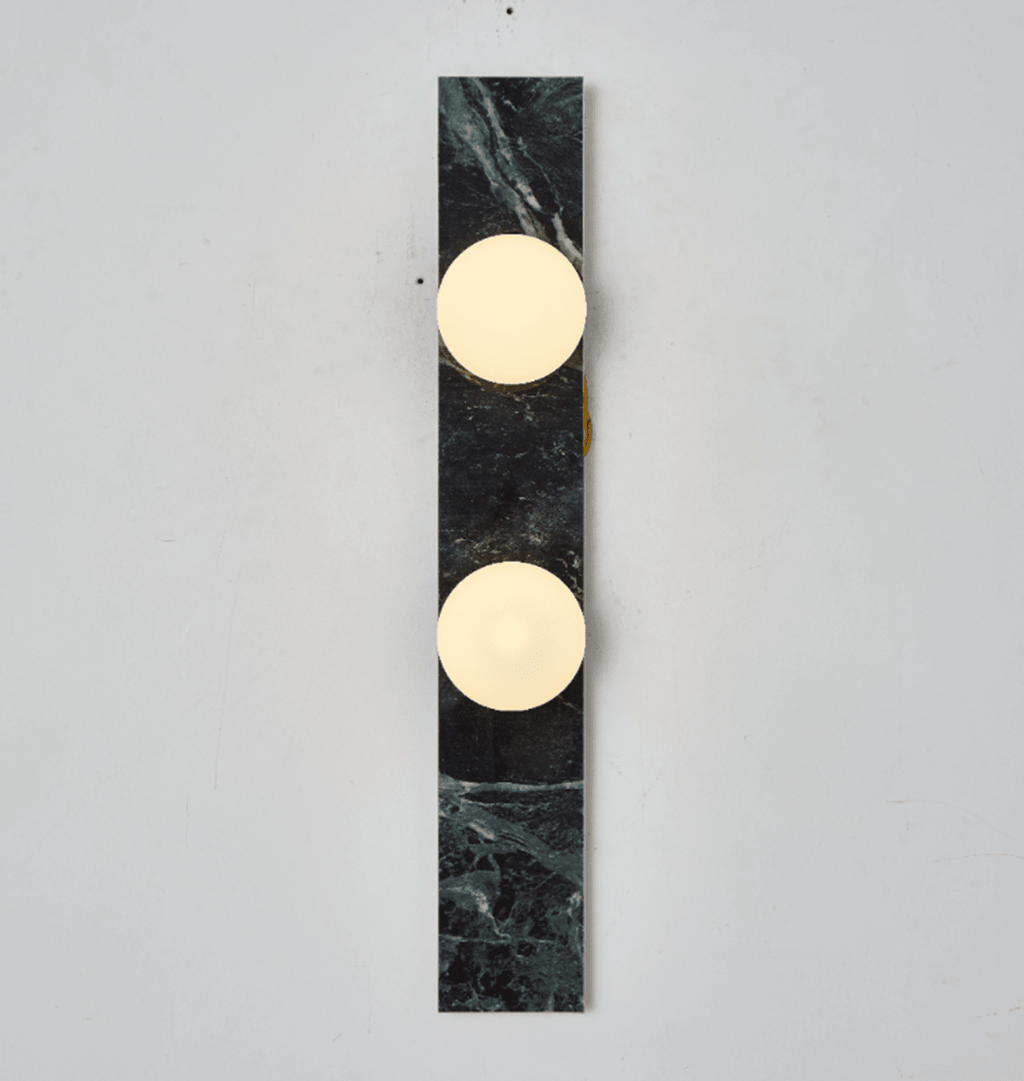 Virelle Stone Double Globe Wall Sconce