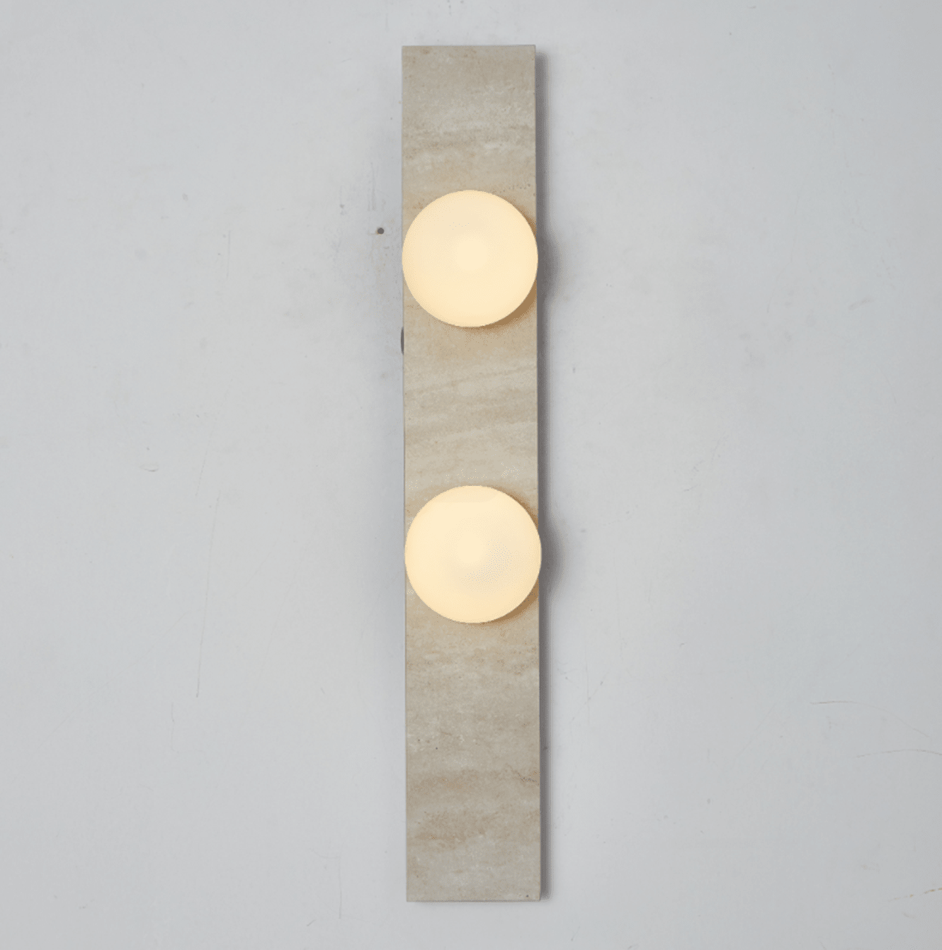 Virelle Stone Double Globe Wall Sconce