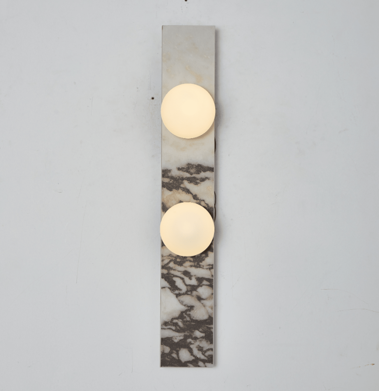 Virelle Stone Double Globe Wall Sconce
