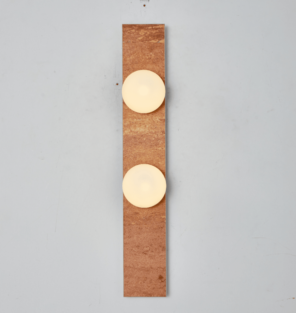 Virelle Stone Double Globe Wall Sconce
