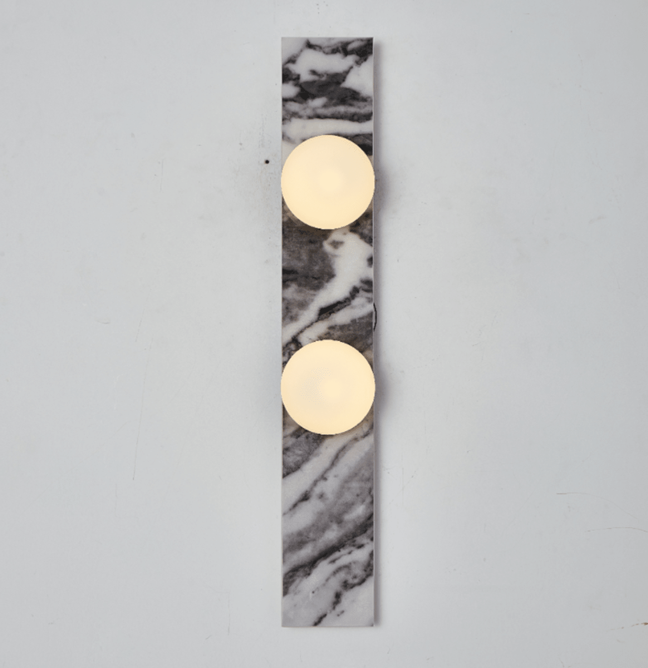 Virelle Stone Double Globe Wall Sconce