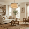 Willow Tiered Linen Pendant Lamp