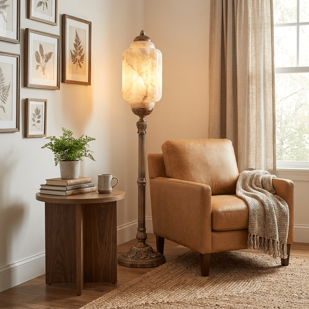 Windsor Alabaster Floor Lamp