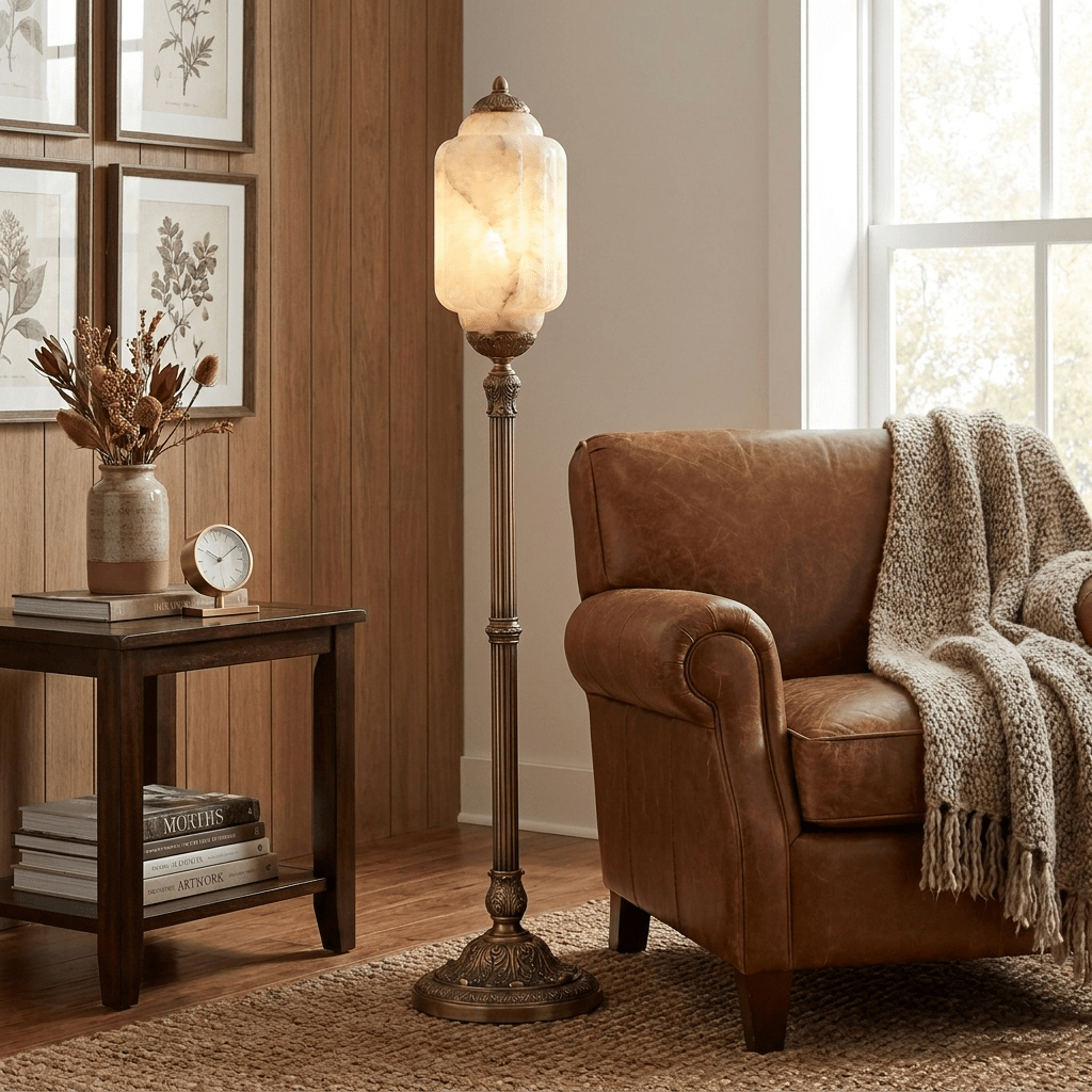 Windsor Alabaster Floor Lamp