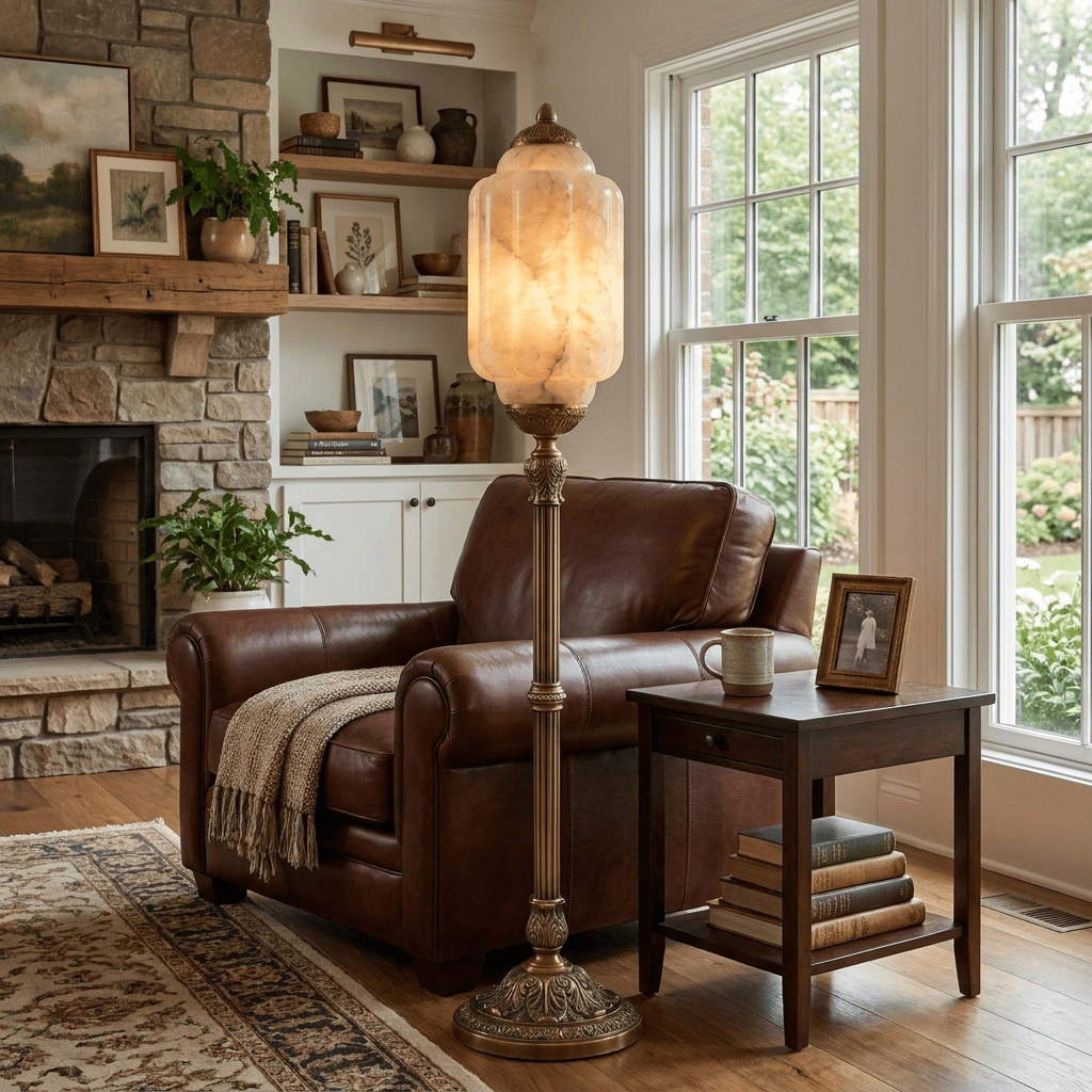 Windsor Alabaster Floor Lamp