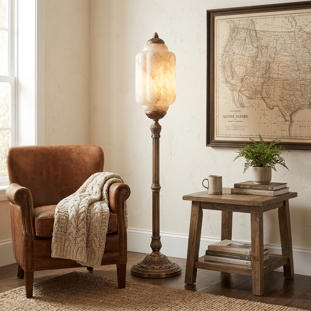 Windsor Alabaster Floor Lamp
