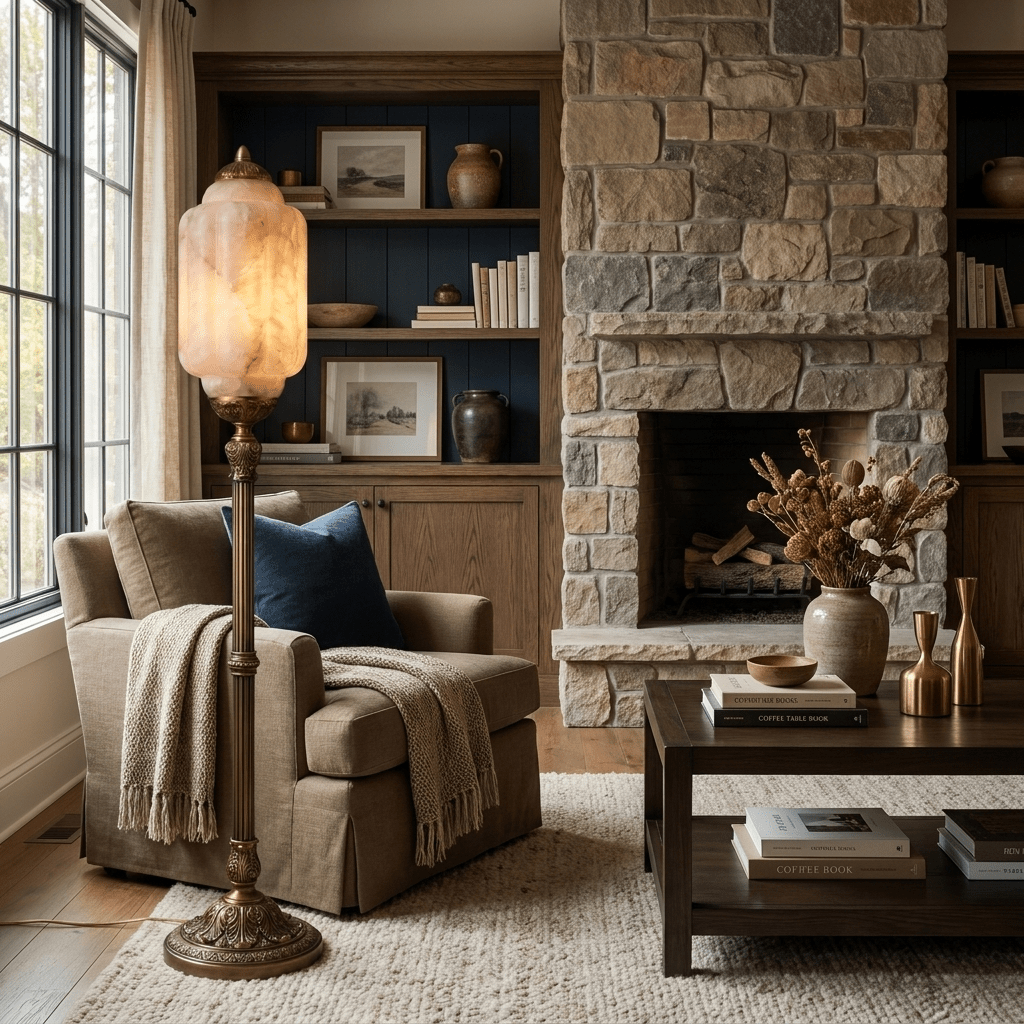 Windsor Alabaster Floor Lamp