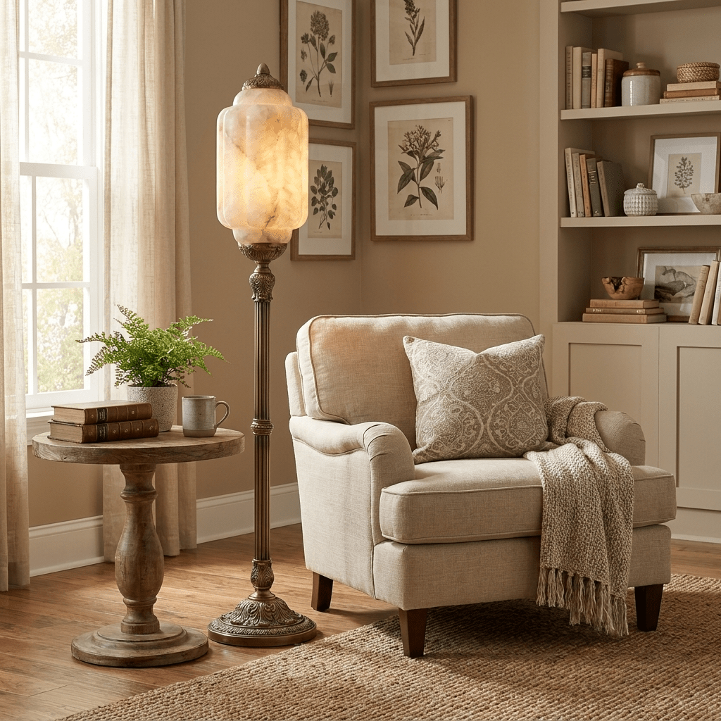 Windsor Alabaster Floor Lamp
