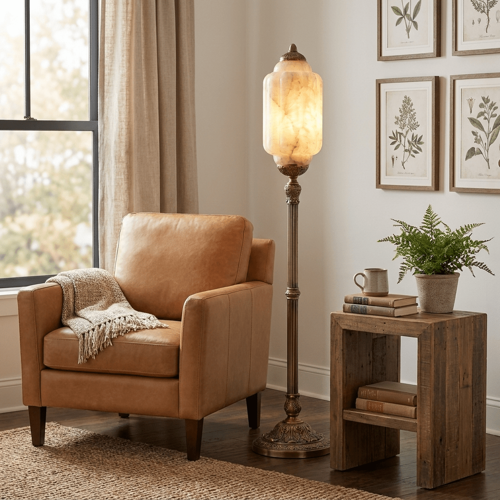 Windsor Alabaster Floor Lamp