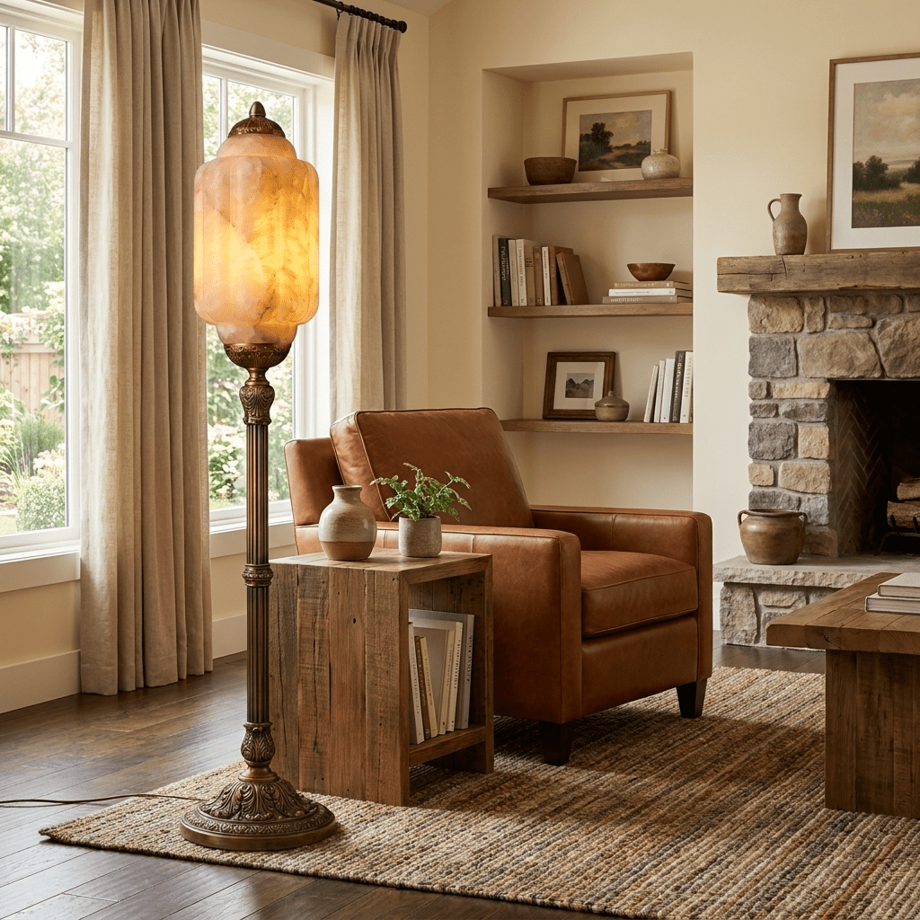 Windsor Alabaster Floor Lamp