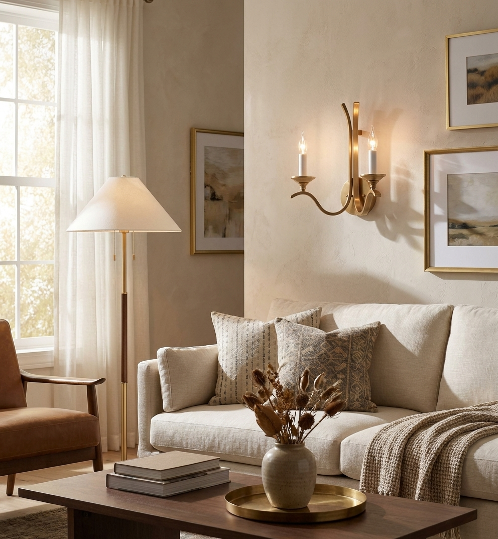 Winslow Wave Arm Wall Sconce