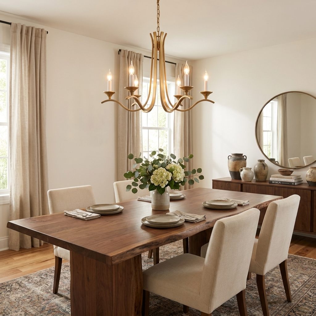 Winslow Wave Arm Chandelier