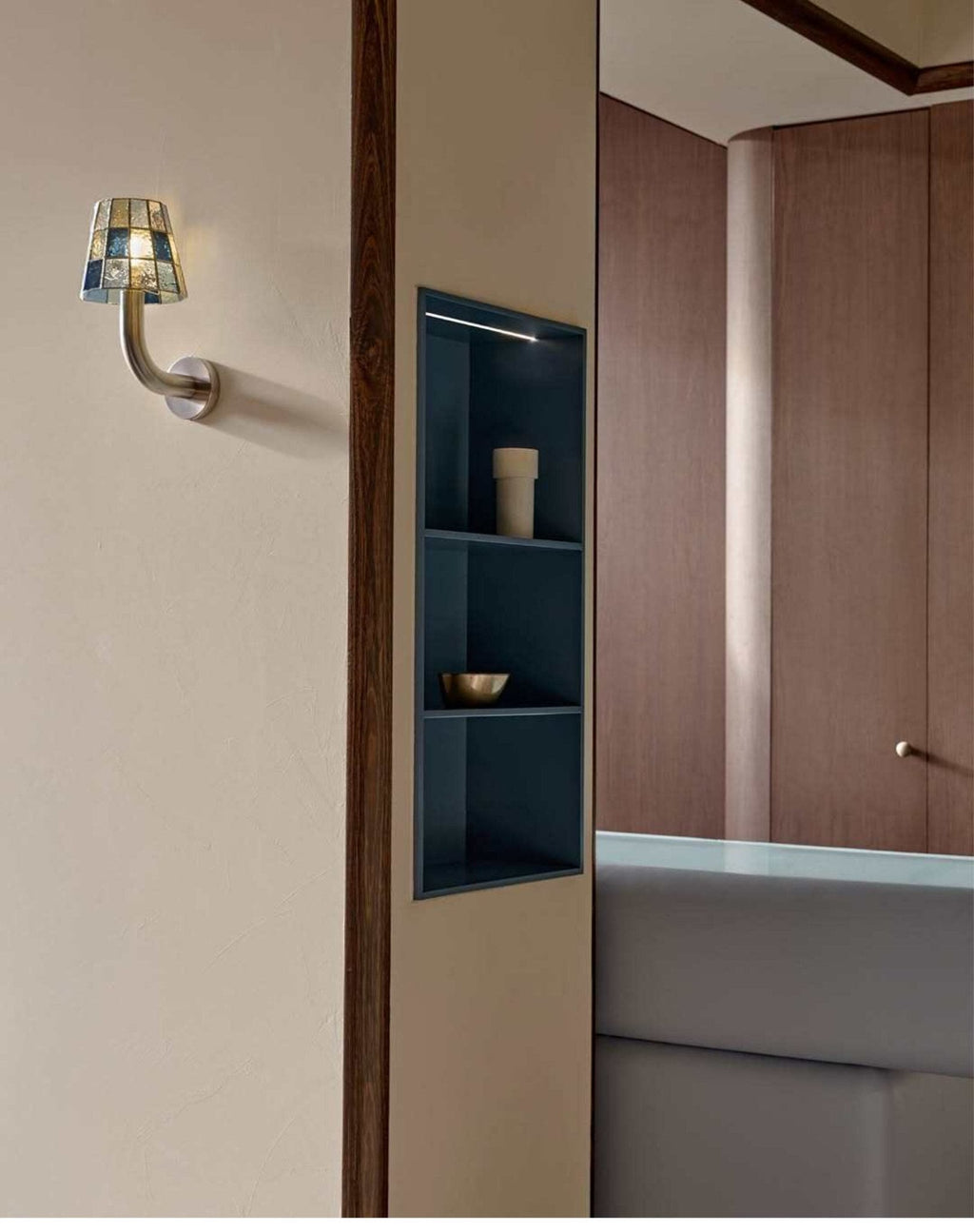 Wren Faceted Glass Sconce