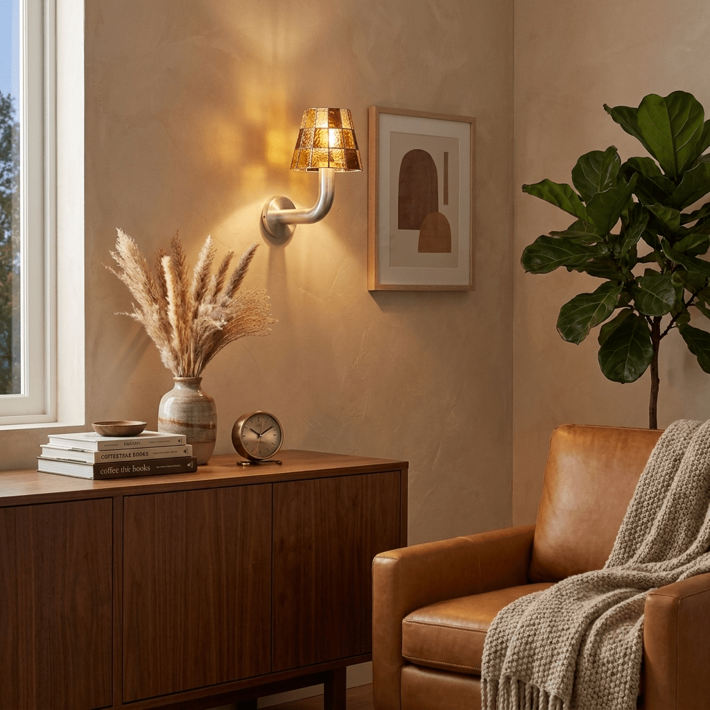 Wren Faceted Glass Sconce