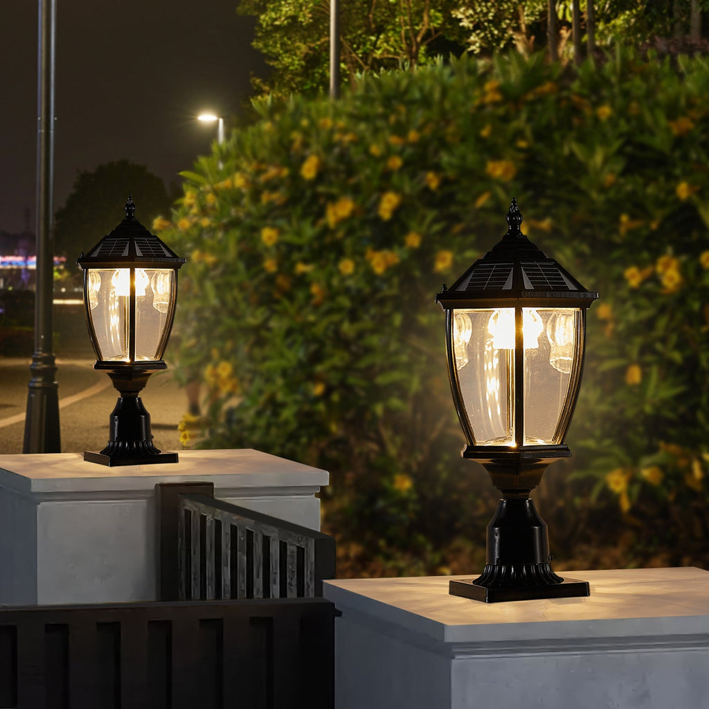 Victorian Solar Post Light, Set of 2