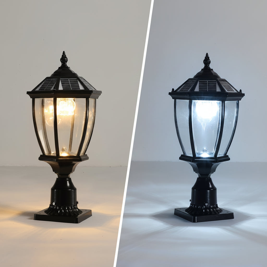 Victorian Solar Post Light, Set of 2