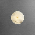 Retro Alabaster Wall Lamp Living Room Background Wall Light Hallway Bedroom Bedside French Natural Marble Wall Sconces