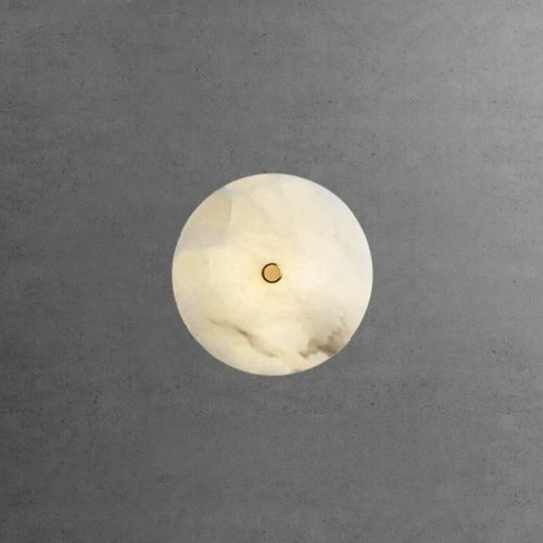 Retro Alabaster Wall Lamp Living Room Background Wall Light Hallway Bedroom Bedside French Natural Marble Wall Sconces