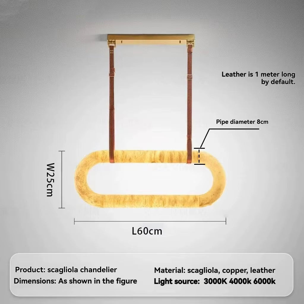 Modern Faux Alabaster Pendant Light Designer Multi Shape Chandelier for Villa Living Room Dining Room Showroom Home Decor