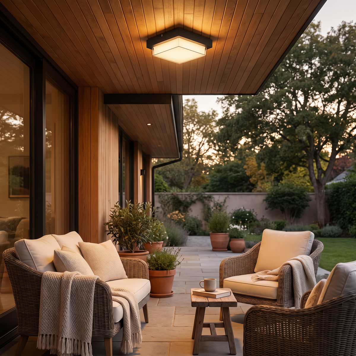 Ellis Square Outdoor Flush Mount