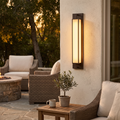 Sandell Dolomite Bollard Light, LED Garden Bollard Path Light for Driveway, Border & Walkway