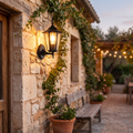 Ellerby Frosted Glass Wall Lantern