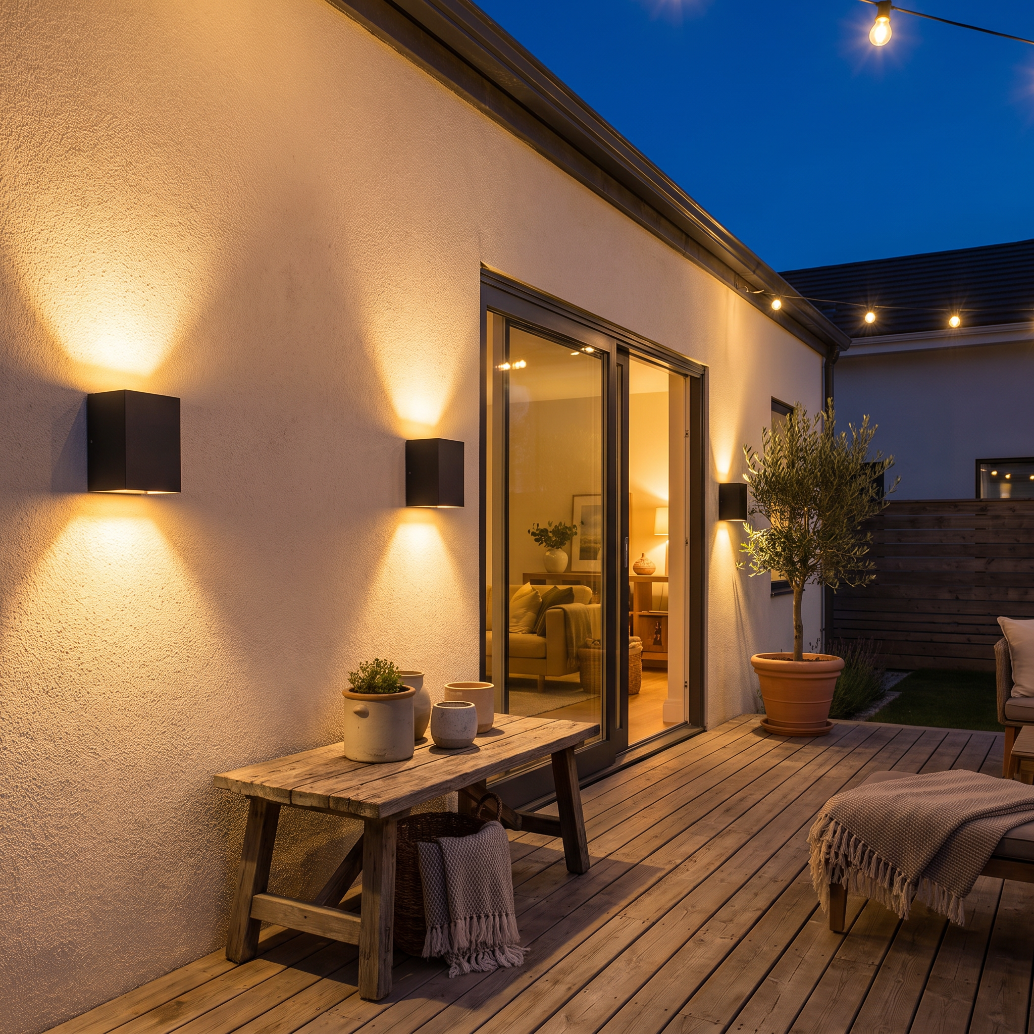 Slate Flat Panel Wall Light
