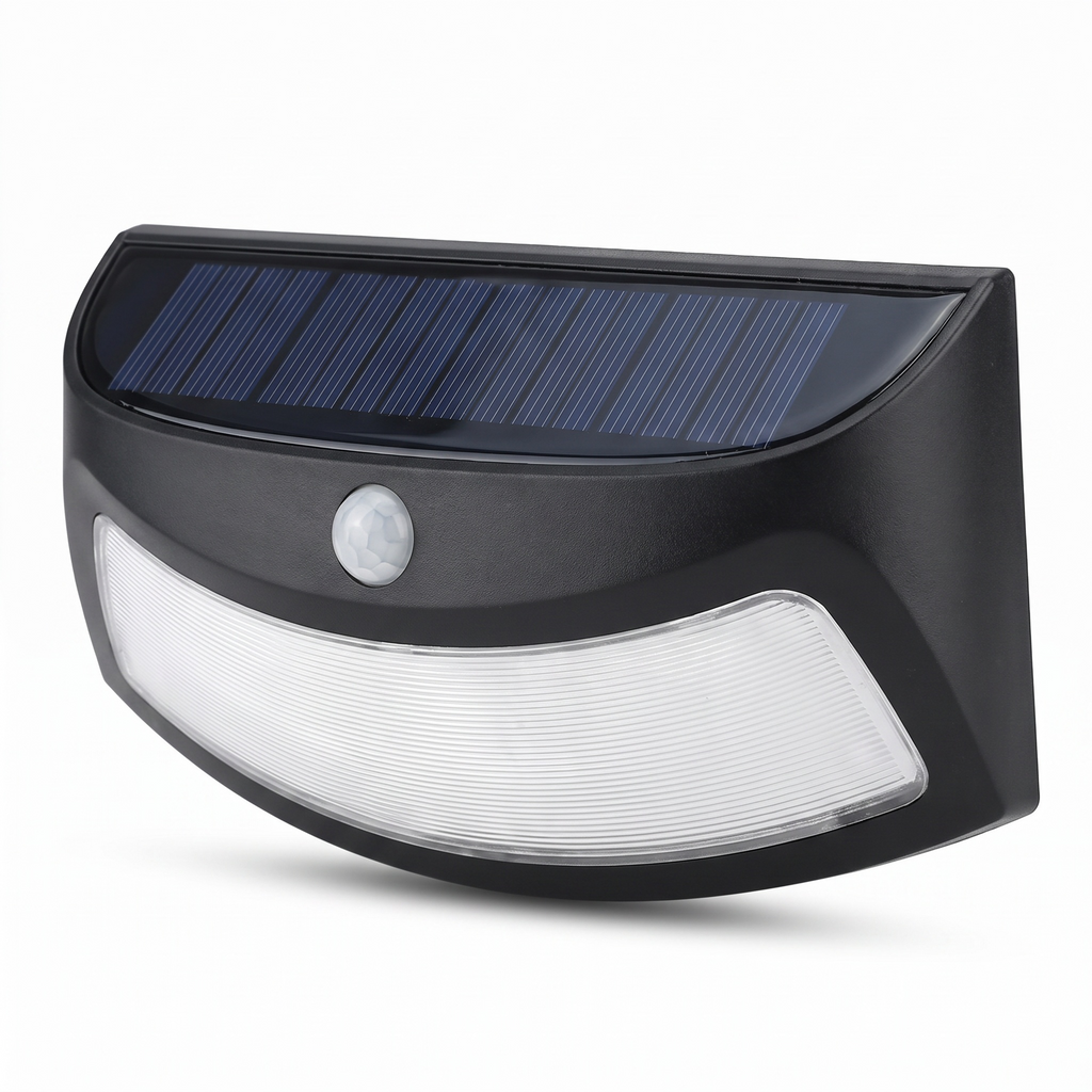 Alder Solar Motion Wall Light, Black or Rose Gold IP65 Waterproof Solar Motion Sensor Light for Gate, Shed & Garage