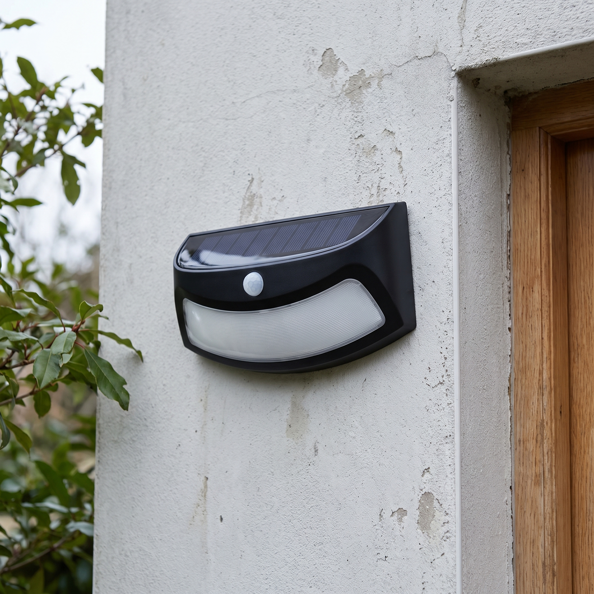 Alder Solar Motion Wall Light, Black or Rose Gold IP65 Waterproof Solar Motion Sensor Light for Gate, Shed & Garage