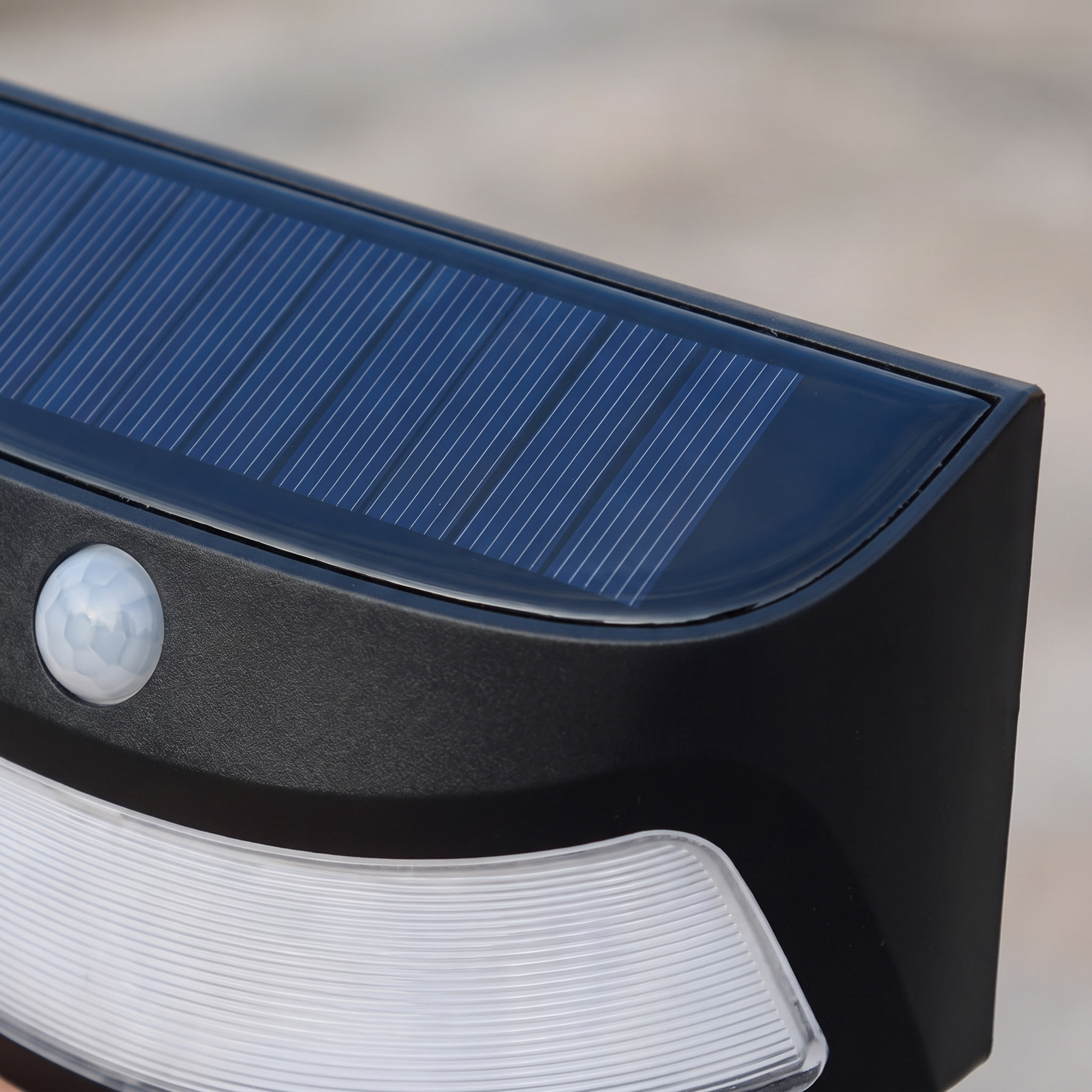 Alder Solar Motion Wall Light, Black or Rose Gold IP65 Waterproof Solar Motion Sensor Light for Gate, Shed & Garage