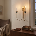 Laurel Trailing Brass Sconce
