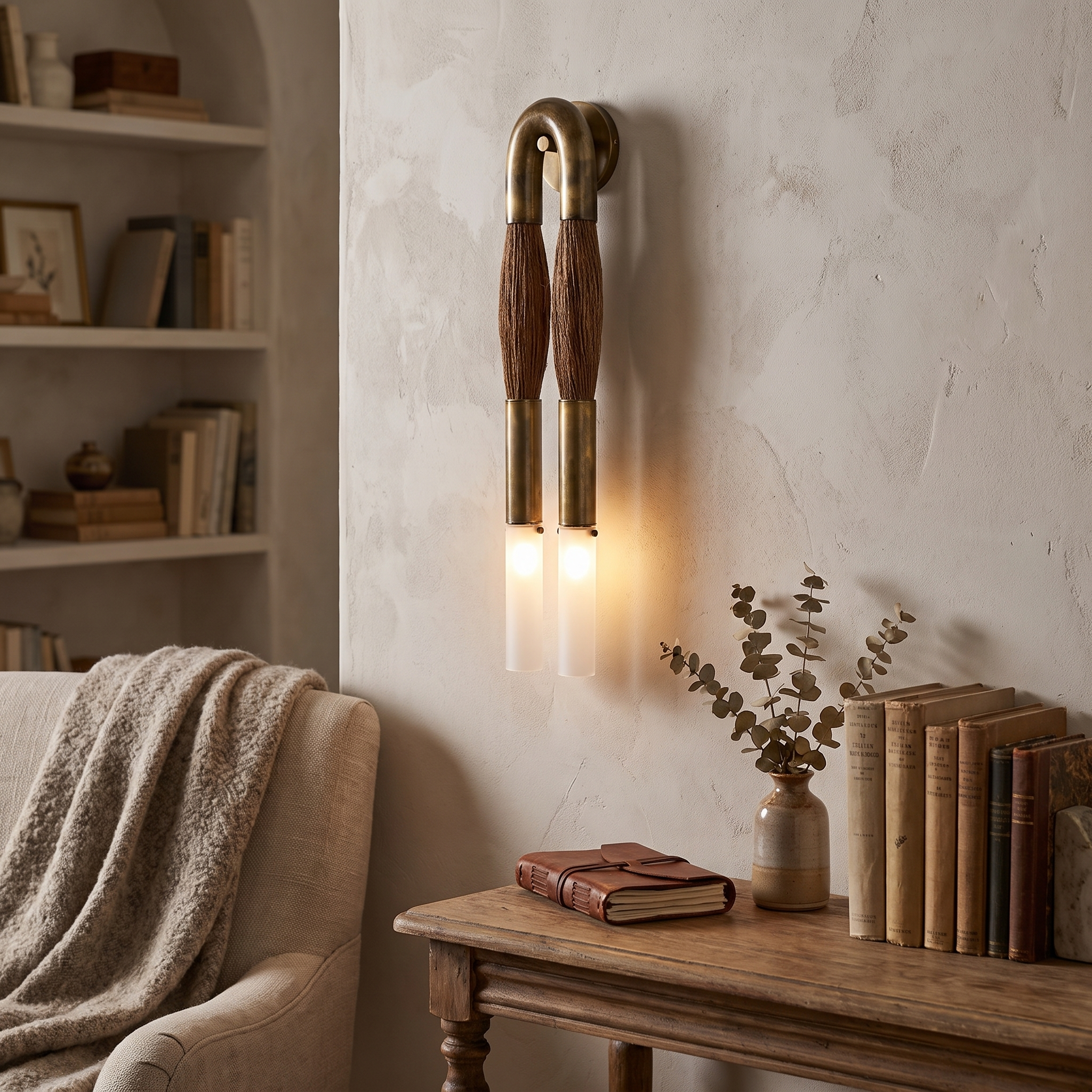 Genuine Horsehair Wall Light
