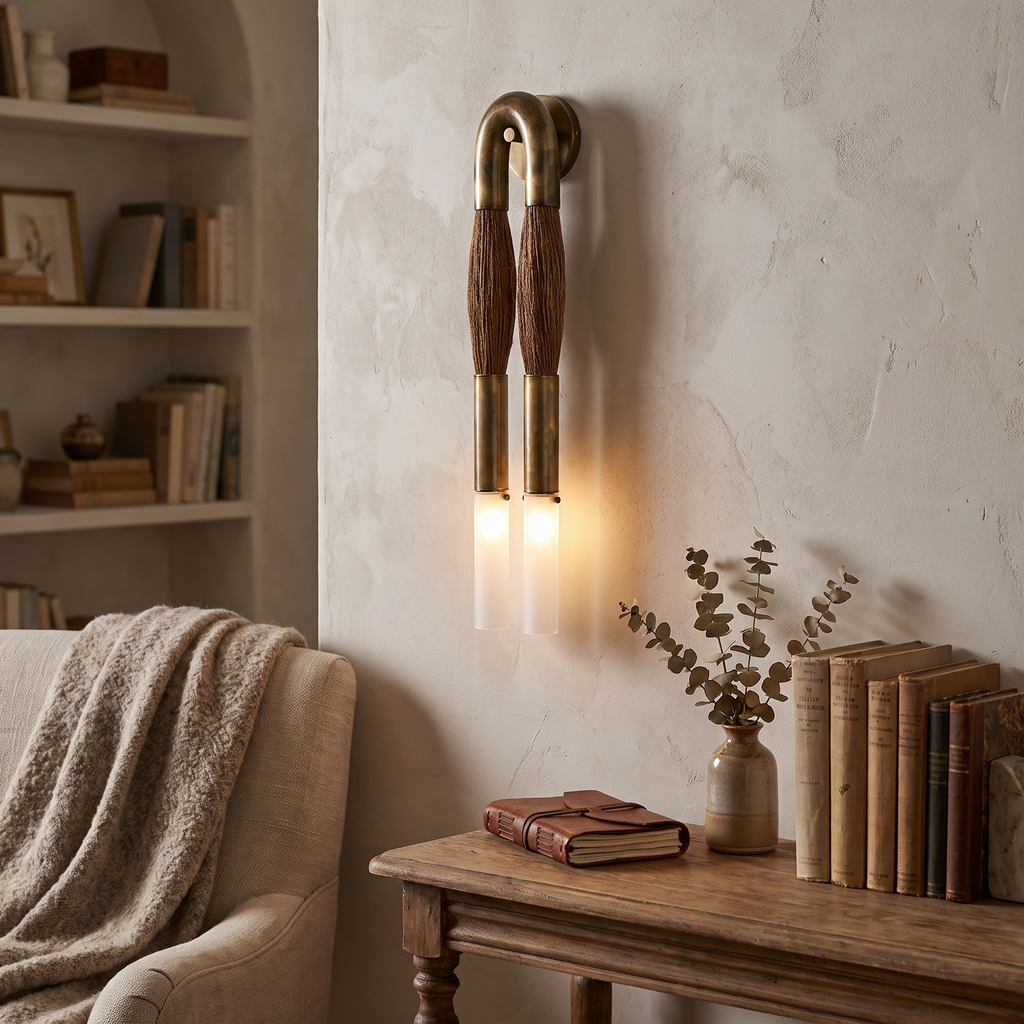 Genuine Horsehair Wall Light