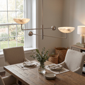 Compass Alabaster Bowl Chandelier