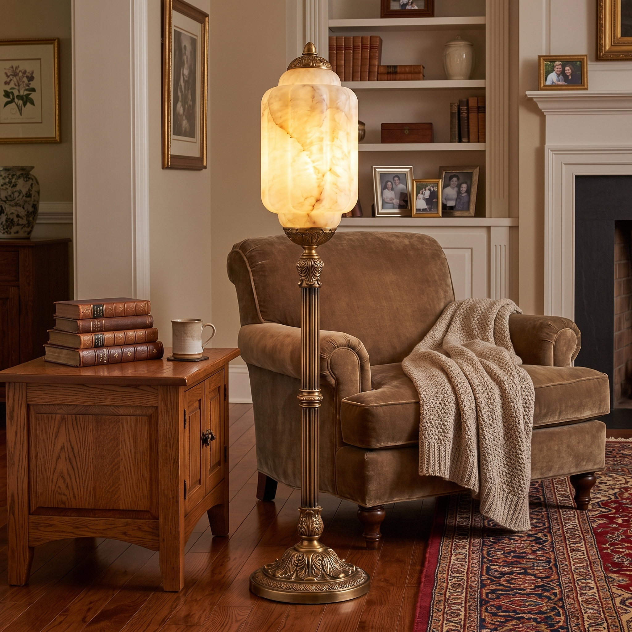 Windsor Alabaster Floor Lamp