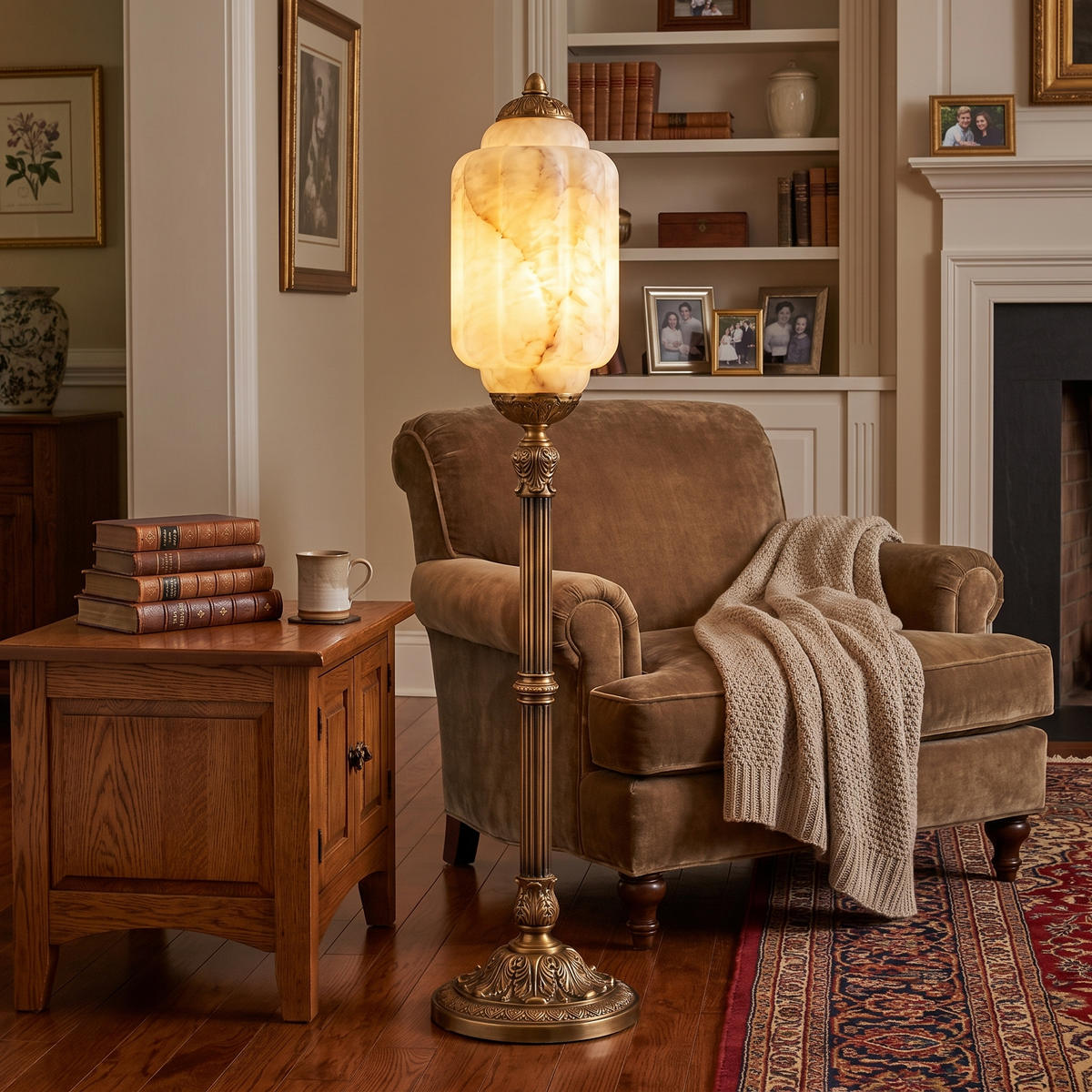 Windsor Alabaster Floor Lamp