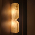 B Rectangle Alabaster Sconce